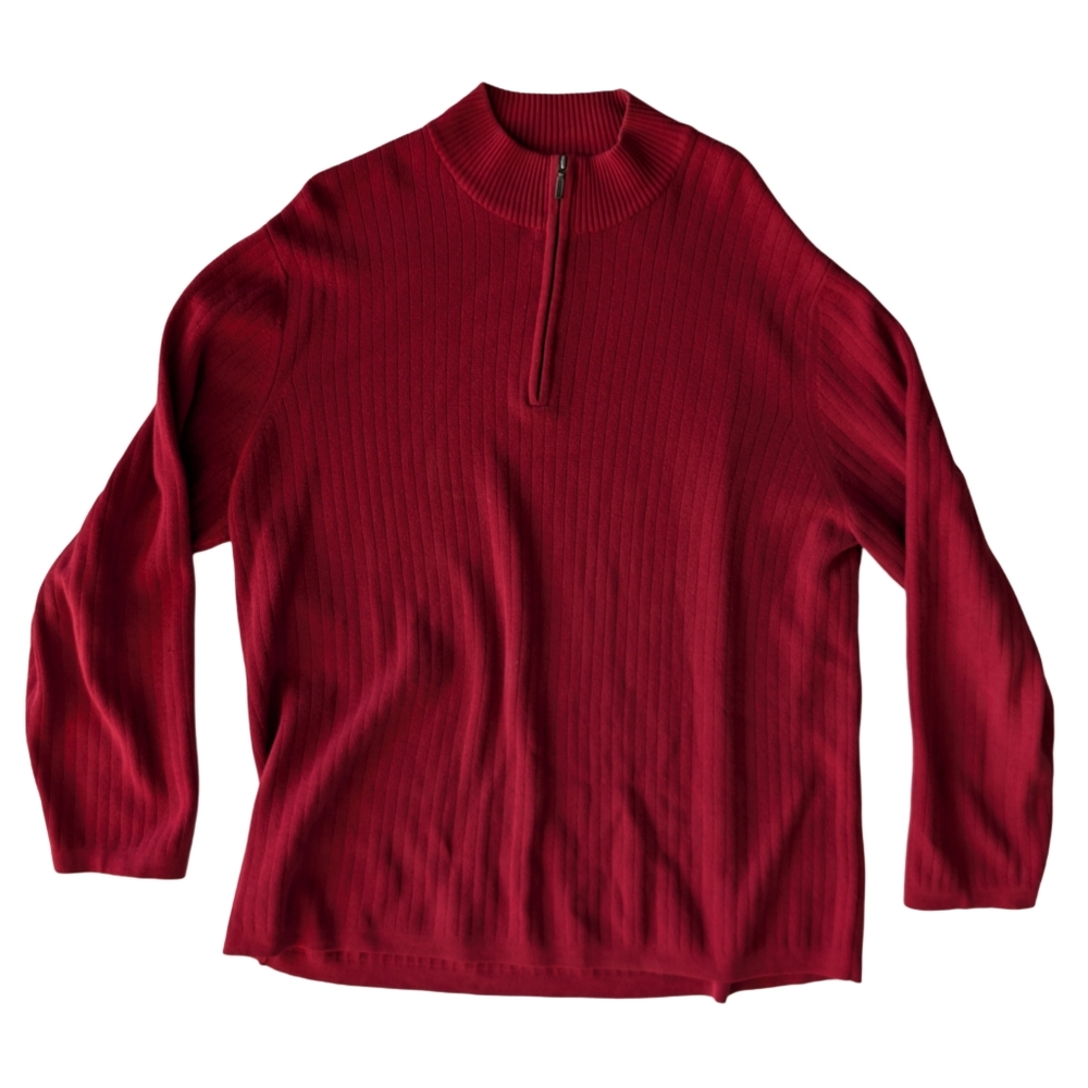 Vintage Cherokee Red Mens' Extra Large Long Sleeve Knit‎ Cotton Sweater